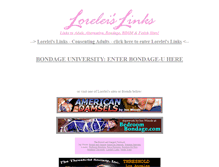 Tablet Screenshot of loreleis-links.com